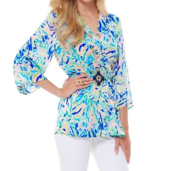 Lilly Pulitzer Hampton Kimono Top - Picture 1 of 7